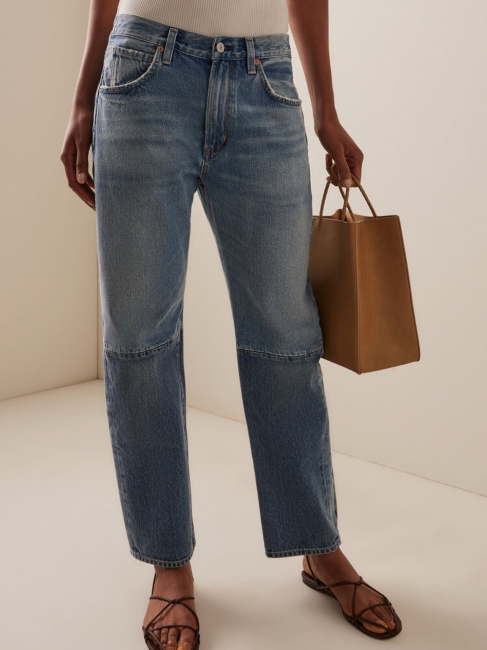 Citizens of Humanity Bloom Farm Exclusive Winslow Reworked Rigid Low-Rise Jeans